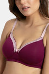 Zivame Padded Non Wired 3/4th Coverage Bra - Purple Potion — thumbnail 4